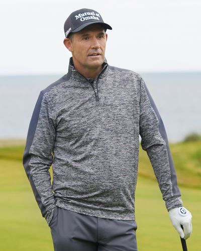 Pdraig Harrington Navy Quarter Zip Fleece